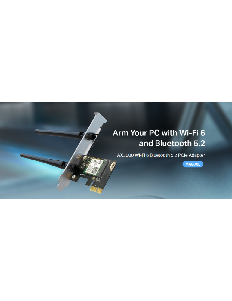 Безжичен адаптер Mercusys MA80XE, Wi-Fi 6 AX3000 - 6