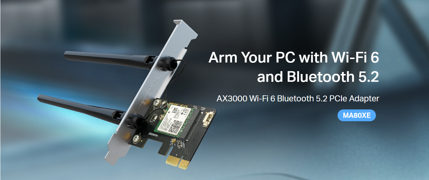 Безжичен адаптер Mercusys MA80XE, Wi-Fi 6 AX3000 - 6