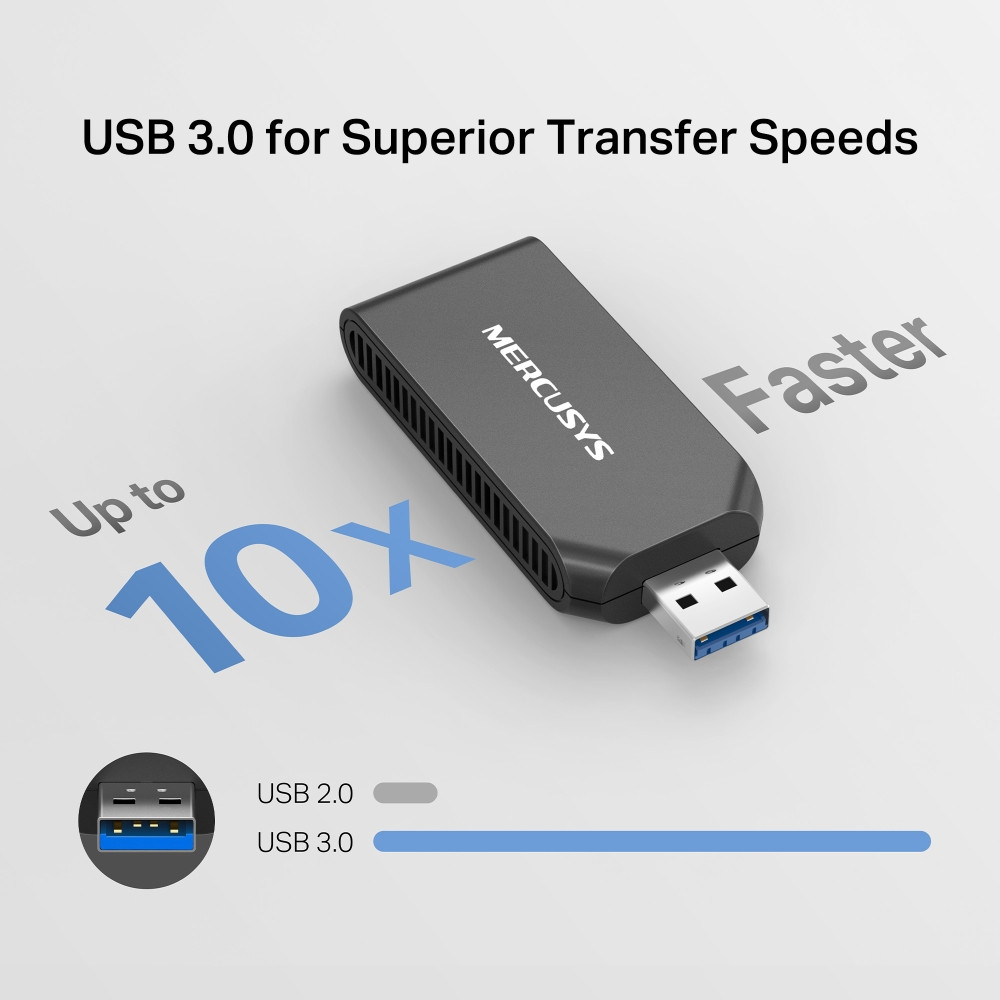 Безжичен USB адаптер Mercusys MA70XM, Wi-Fi 6 AX1800 - 6