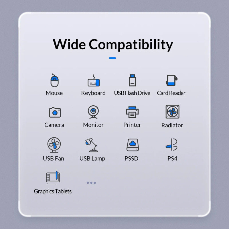 USB хъб Orico YS4-C3-03-WH, 4 порта USB 3.0, аудио/микрофон жак 3.5мм- YS4-C3-03-WH-BP - 15