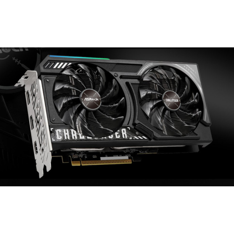 Видео карта ASROCK AMD Radeon RX 9060 Challenger 8GB, 8GB GDDR6 128-bit, Активно охлаждане - RX9060 CL 8G - 4