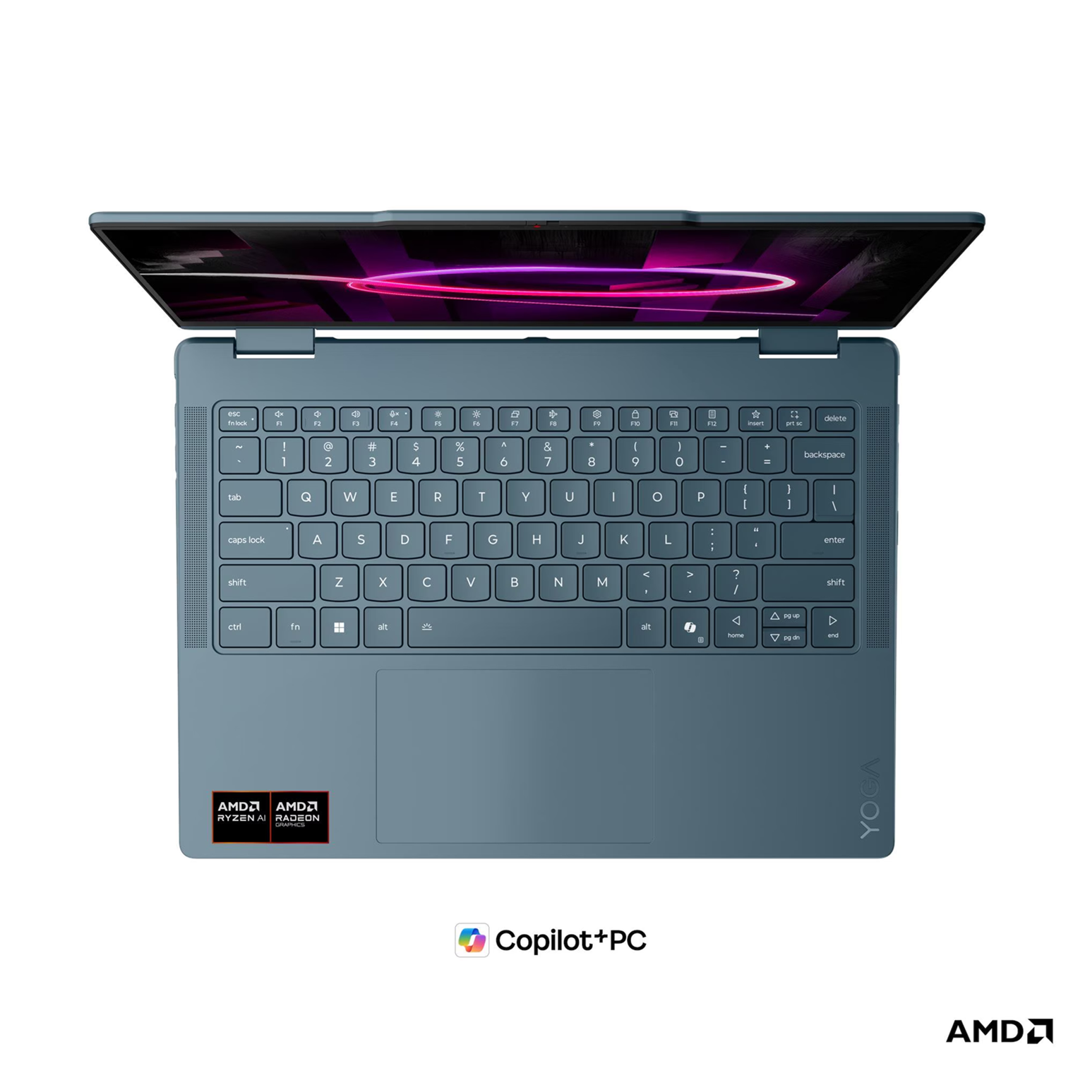 Лаптоп Lenovo Yoga 7 2-in-1 14AGP11, 14" WUXGA OLED, AMD Ryzen AI 7 445, 24GB LPDDR5X, 1TB SSD, Windows 11 Home - 83TD001NBM - 13