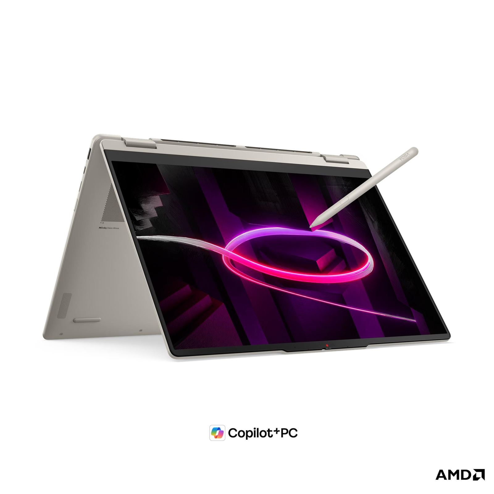 Лаптоп Lenovo Yoga 7 2-in-1 16AGP11, 16" WUXGA OLED, AMD Ryzen AI 7 445, 24GB LPDDR5X, 1TB SSD, Windows 11 Home - 83TF000XBM - 1