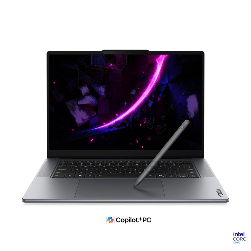Лаптоп Lenovo Yoga Pro 9 16IPH11 Aura Edition, 16" 2.8K OLED 120Hz, Intel Core Ultra 9 386H, NVIDIA GeForce RTX 5060 8GB, 32GB LPDDR5X, 1TB SSD, Windows 11 Home - 83SF000FBM - 1