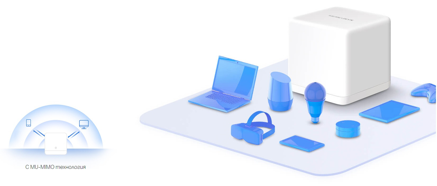 Безжична Wi-Fi Mesh система Mercusys Halo H30G(2-pack), AC1300, 2.4GHz, 400Mbps - 7