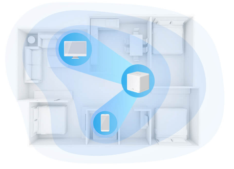Безжична Wi-Fi Mesh система Mercusys Halo H30G(2-pack), AC1300, 2.4GHz, 400Mbps - 8