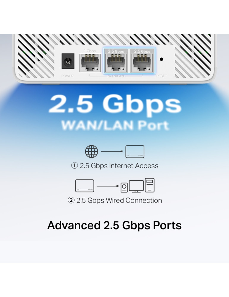 Безжична Wi-Fi 7 Mesh система Mercusys Halo H37BE (2-pack), BE6500 - 6