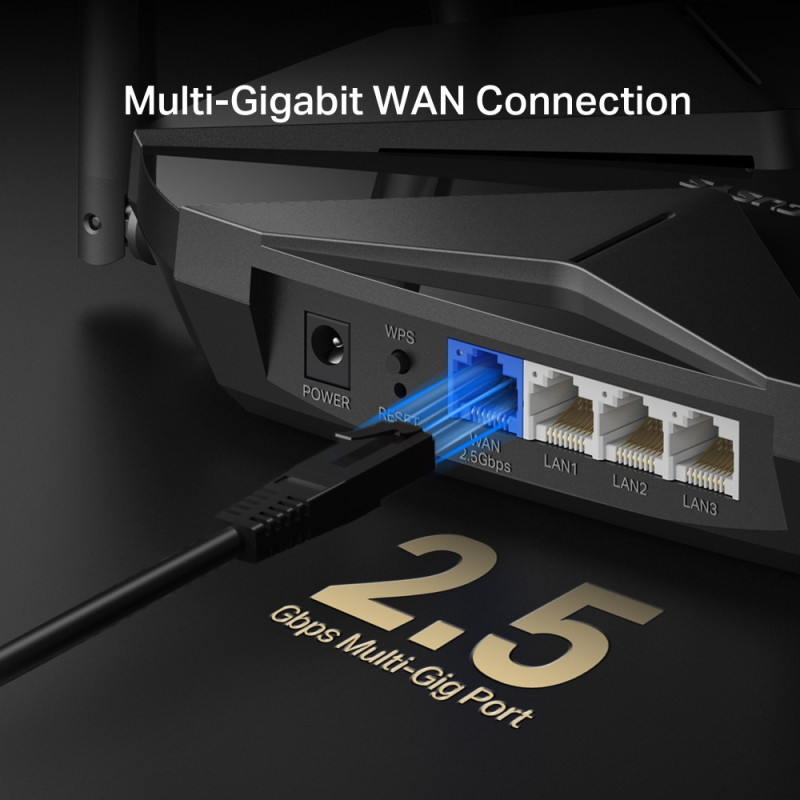 Двубандов Wi-Fi 6 рутер Mercusys MR85X, AX3000, 802.11ax - 6