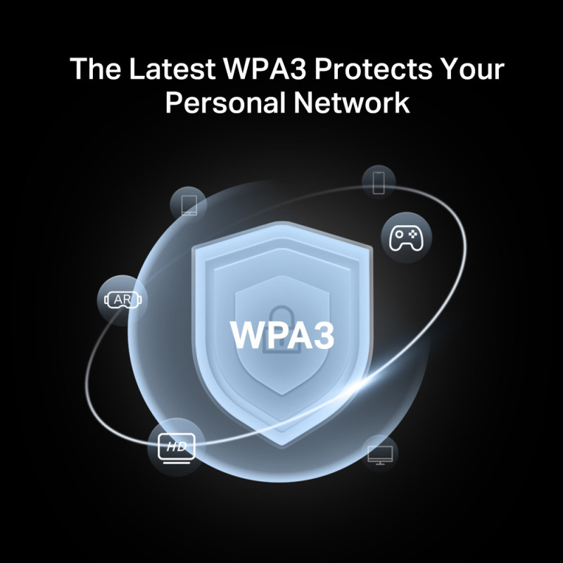 Двубандов Wi-Fi 6 рутер Mercusys MR85X, AX3000, 802.11ax - 8