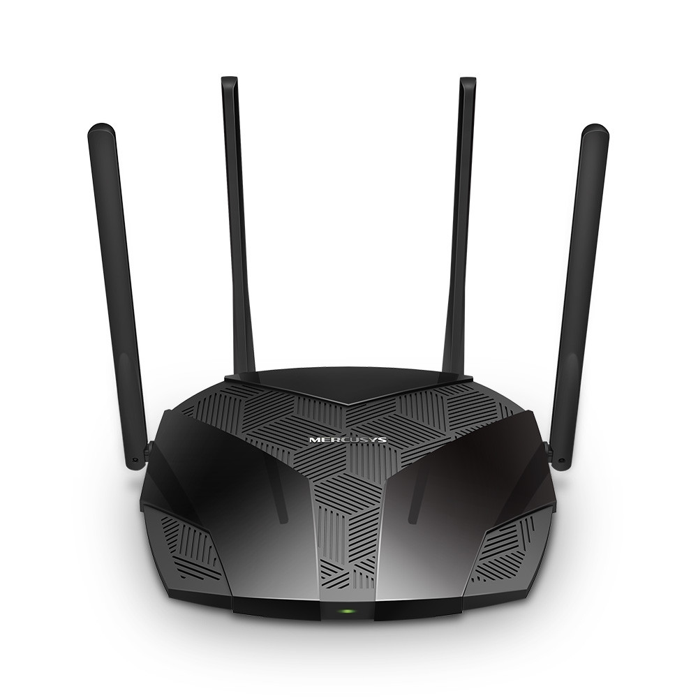 WiFi 6 рутер Mercusys MR70X, двулентов (2.4GHz/5GHz), AX1800 - 1