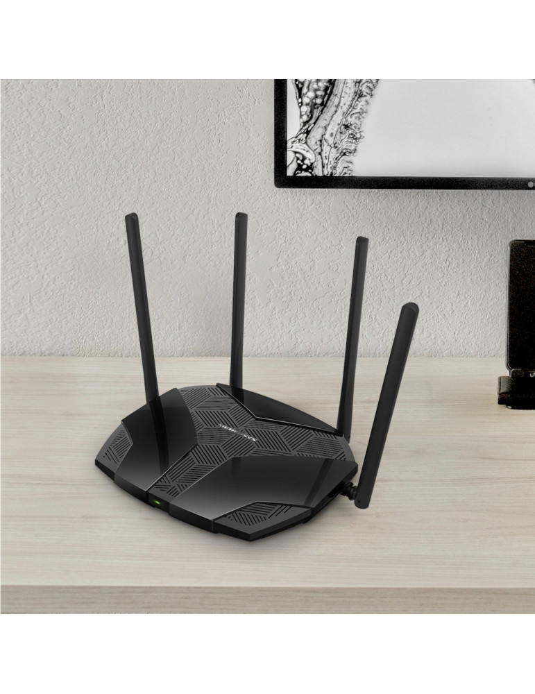 WiFi 6 рутер Mercusys MR70X, двулентов (2.4GHz/5GHz), AX1800 - 2
