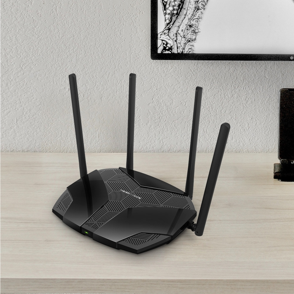 WiFi 6 рутер Mercusys MR70X, двулентов (2.4GHz/5GHz), AX1800 - 2