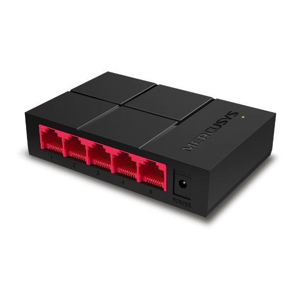 Мрежов комутатор Mercusys MS105G, 5x 10/100/1000Mbps - 1