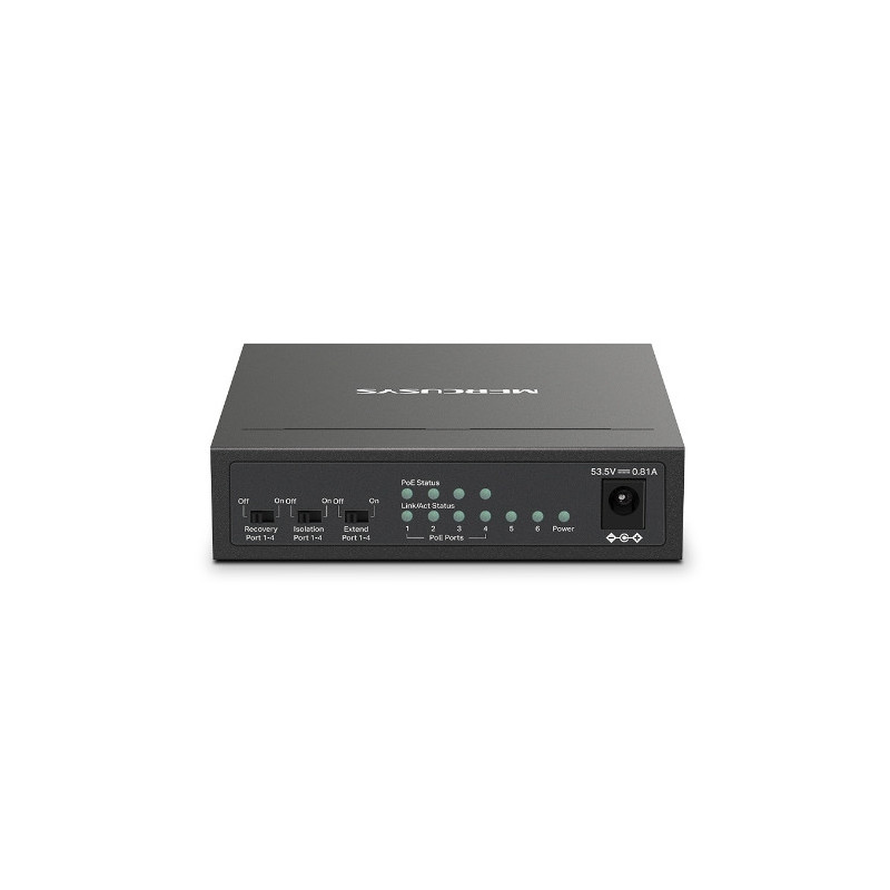 Мрежов комутатор Mercusys MS106LP, 6 портa 10/100 Mbps с 4 PoE+ - 3