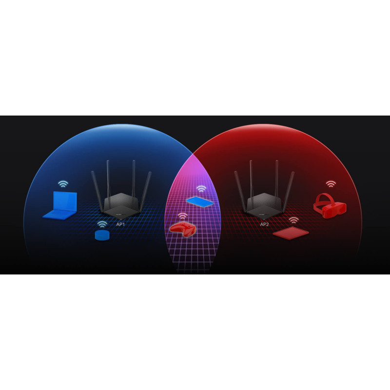 WiFi рутер Mercusys MR1500X, AX1500 Dual-Band - 4