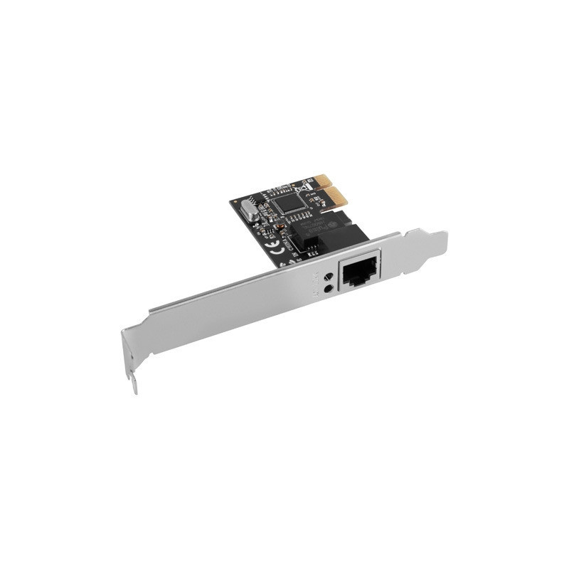 Мрежова карта LANBERG PCE-1GB-201, PCI Express x1, Gigabit Ethernet, Low Profile - PCE-1GB-201 - 1