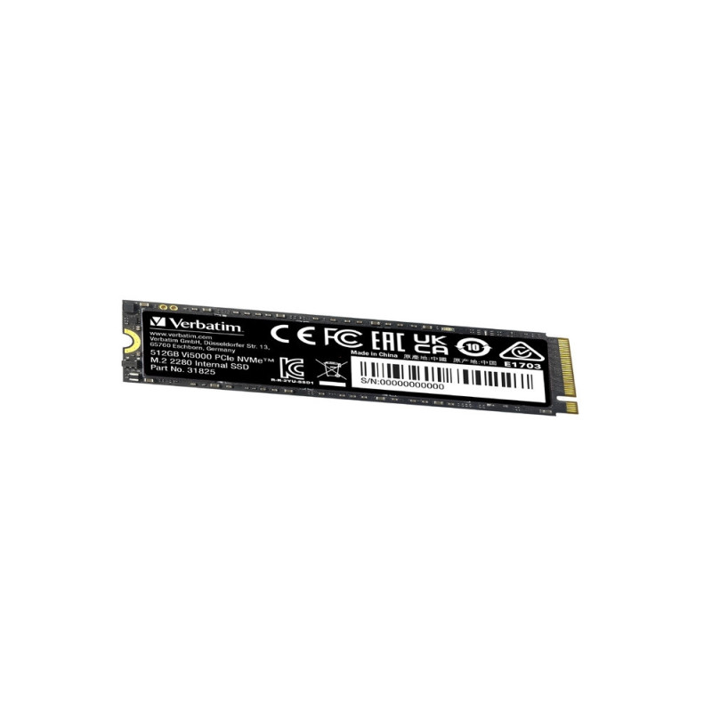 SSD диск Verbatim Vi5000, 512GB NVMe PCIe Gen 4 M.2, 5000/2500 MB/s - 31825 - 4