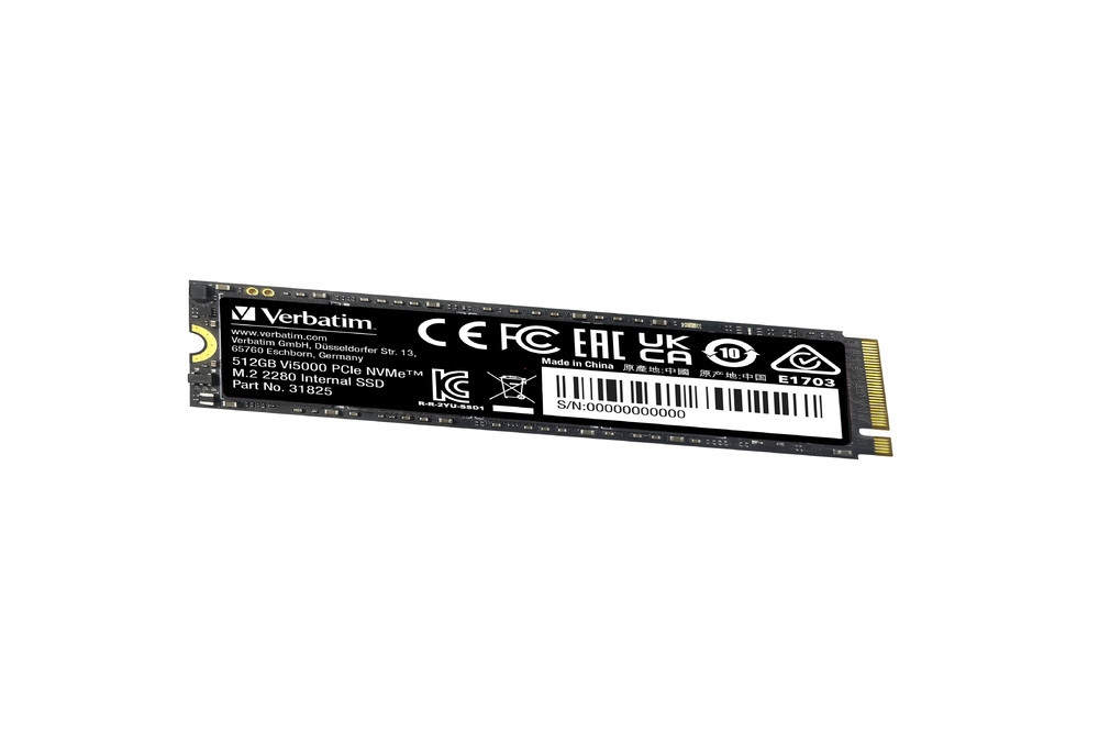 SSD диск Verbatim Vi5000, 512GB NVMe PCIe Gen 4 M.2, 5000/2500 MB/s - 31825 - 4