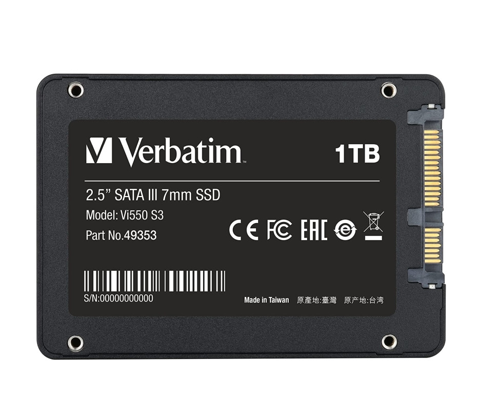 SSD диск Verbatim Vi550 S3, 1TB SATA III 2.5" 7mm - 49353 - 1