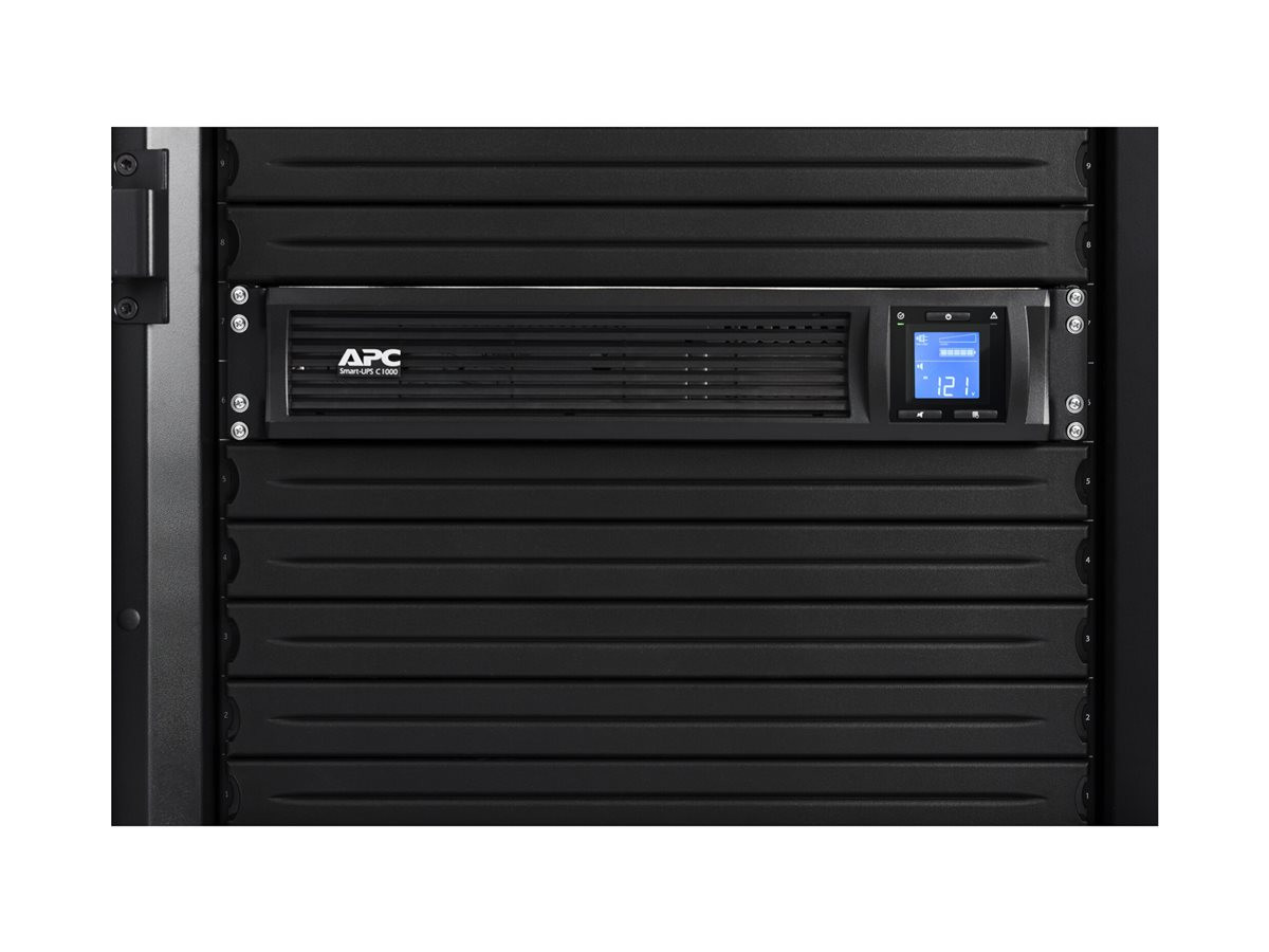 Захранване APC Smart-UPS C, 1000VA 600W, 2U Rack-mountable, 230V, USB/Serial - SMC1000I-2UC - 7