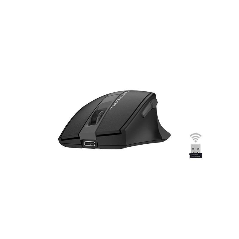 Безжична мишка A4tech FG35CS Plus, Сива, Оптичен сензор, Nano USB приемник - A4-MOUSE-FG35CS-GREY - 2