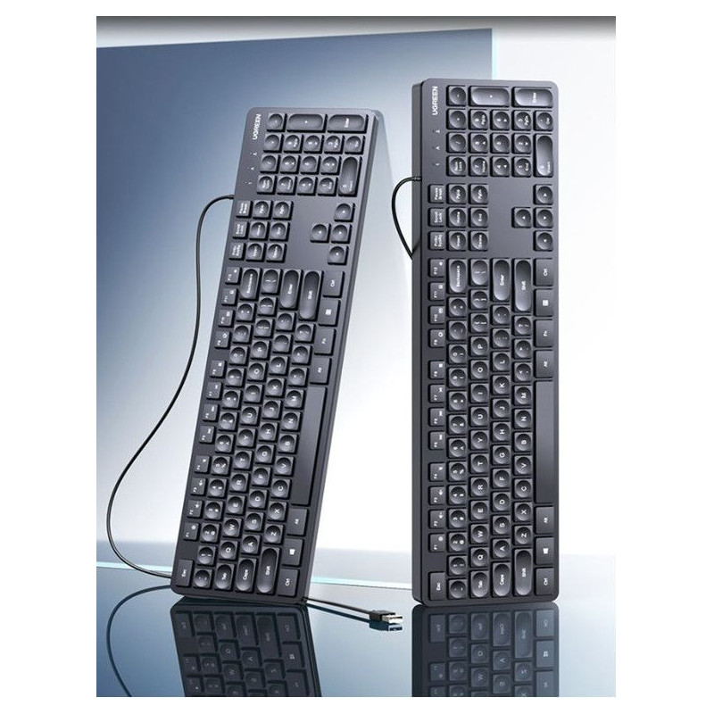 Клавиатура Ugreen KU004, Мембранна, USB, БДС Кирилизация, 1.5m - 45205 - 5