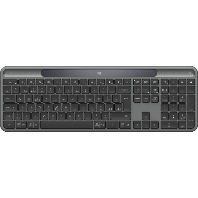 Безжична мишка Logitech Signature Slim Solar+, Bluetooth, USB nano приемник, Нископрофилни клавиши, Numpad - 920-013764 - 1
