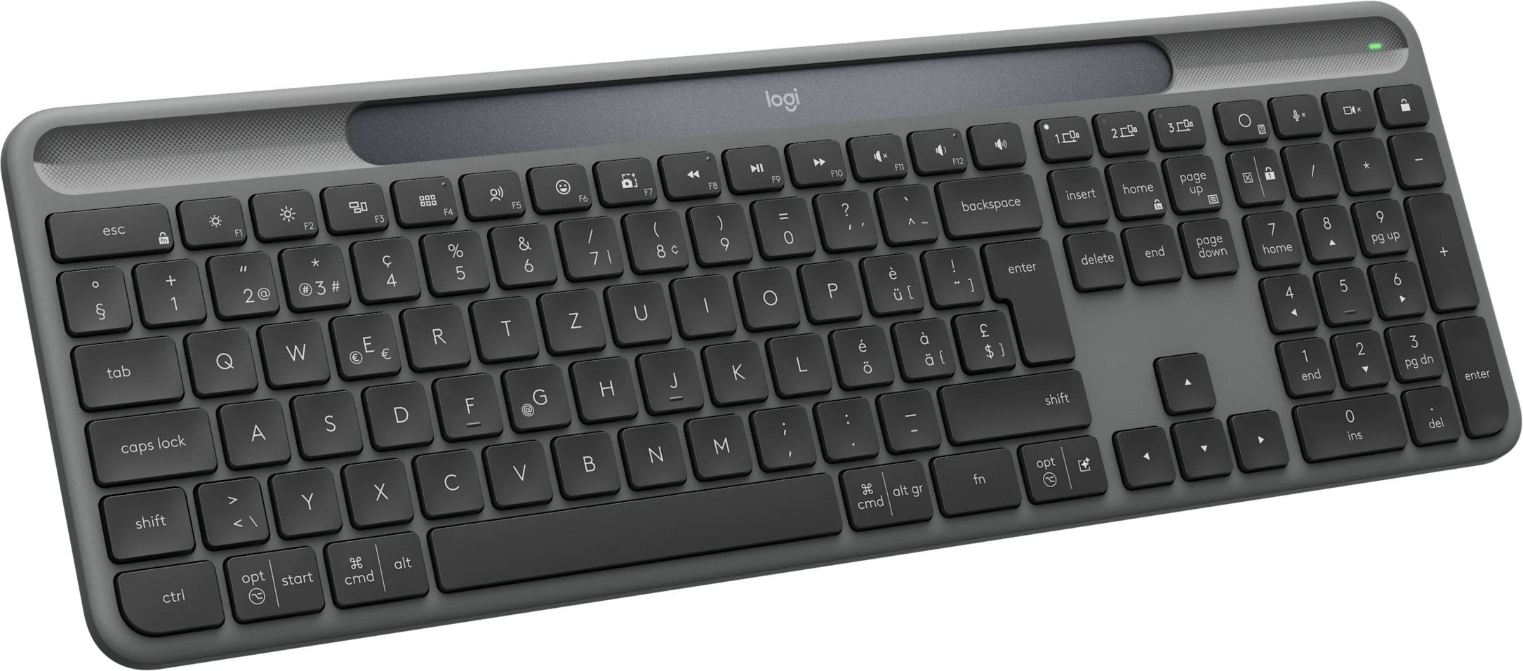 Безжична мишка Logitech Signature Slim Solar+, Bluetooth, USB nano приемник, Нископрофилни клавиши, Numpad - 920-013764 - 4