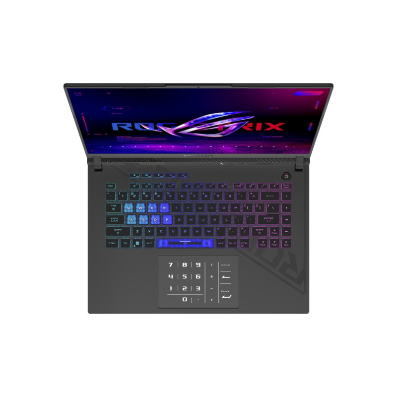 Лаптоп ASUS ROG Strix G16 G614PM, 16.0" WUXGA 165Hz IPS, AMD Ryzen 9 8940HX, RTX 5060 8GB, 32GB DDR5 5200MHz, 1TB SSD, Без OS - 90NR0KW7-M008M0 - 2
