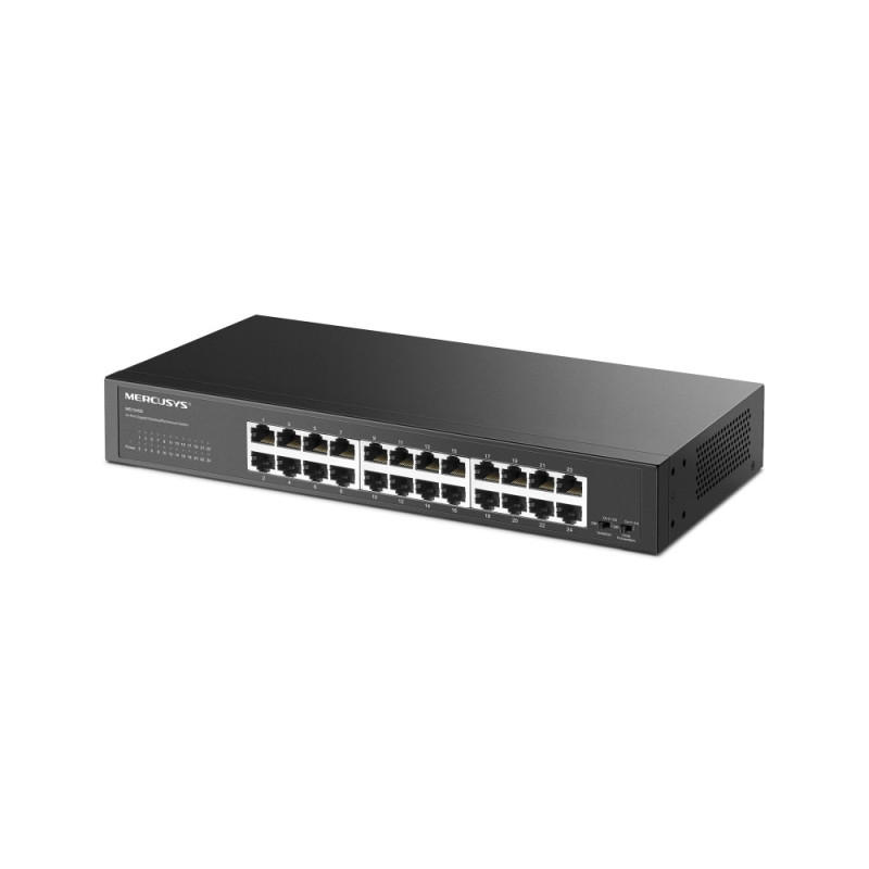 Мрежов комутатор Mercusys MS124GS, 24 портa Gigabit Ethernet, Rackmount - 3