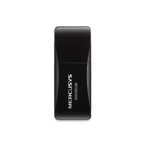 Безжичен мини USB адаптер Mercusys MW300UM, N300 802.11n - 1