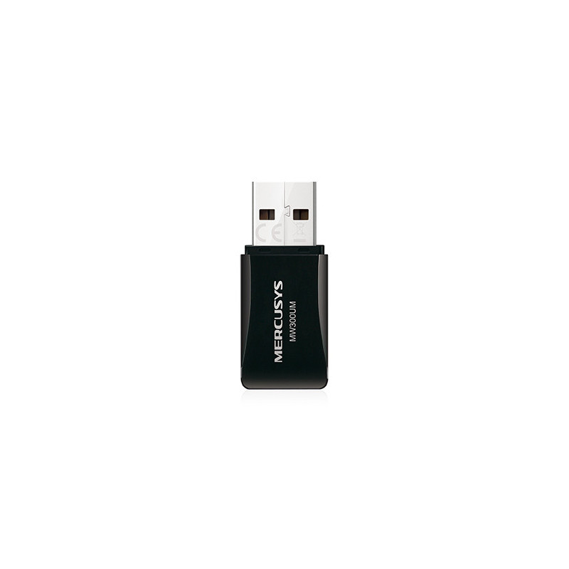 Безжичен мини USB адаптер Mercusys MW300UM, N300 802.11n - 6