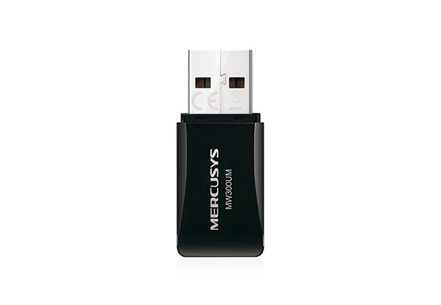 Безжичен мини USB адаптер Mercusys MW300UM, N300 802.11n - 6