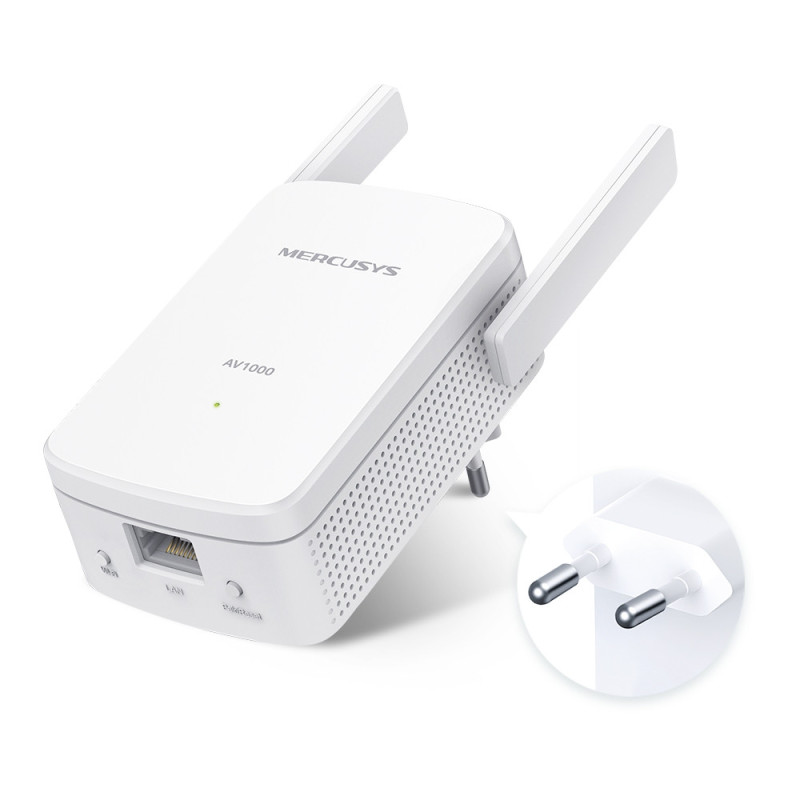Powerline адаптер Mercusys MP510 KIT, AV1000 Gigabit WiFi - 10