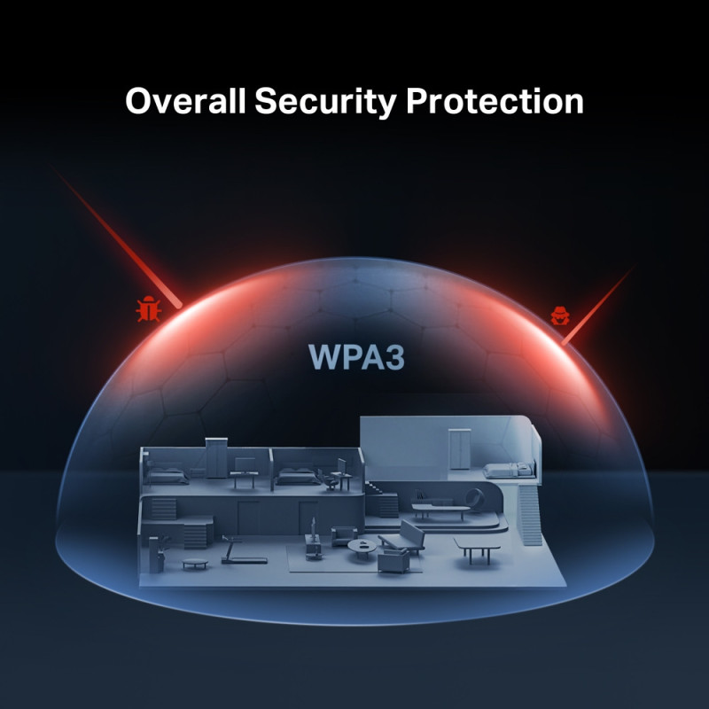 Wi-Fi 7 рутер Mercusys MR25BE, BE3600, Desktop - 8