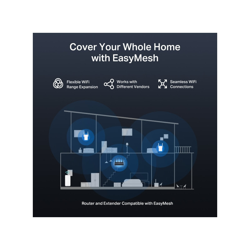 Wi-Fi 7 рутер Mercusys MR27BE BE3600 - 6