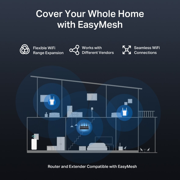 Wi-Fi 7 рутер Mercusys MR27BE BE3600 - 6
