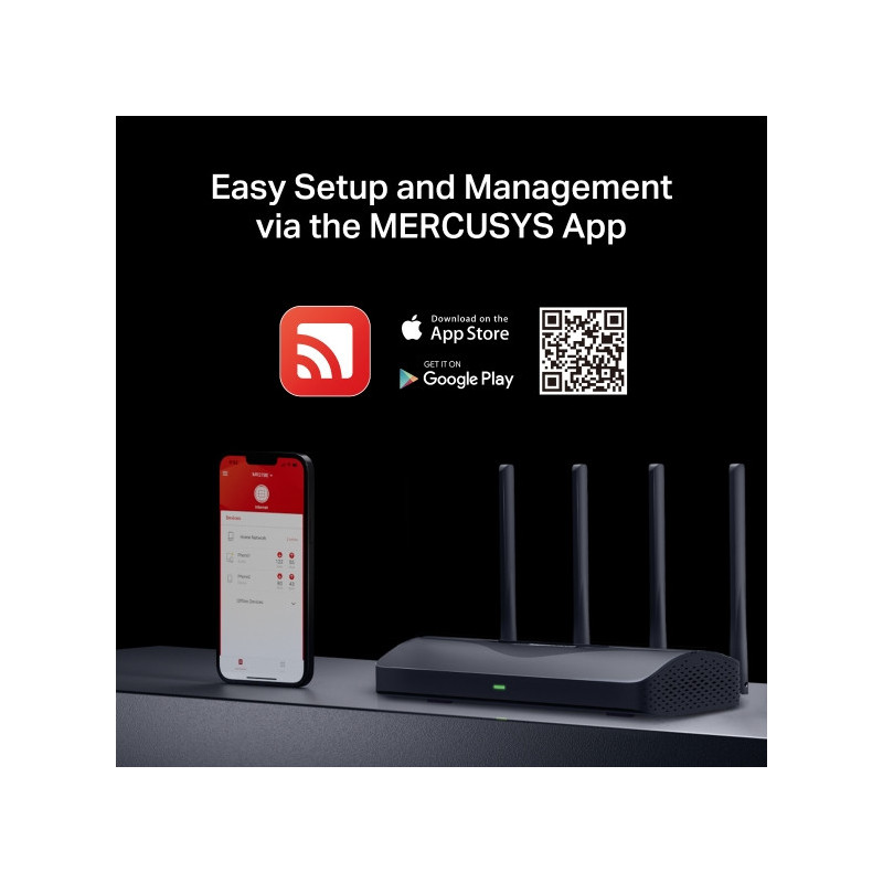 Wi-Fi 7 рутер Mercusys MR27BE BE3600 - 7