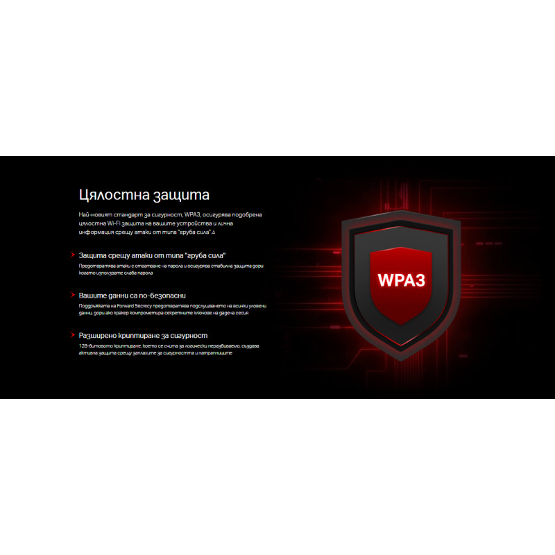 WiFi рутер Mercusys MR60X, 2-лентов WiFi 6 AX1500 - 9