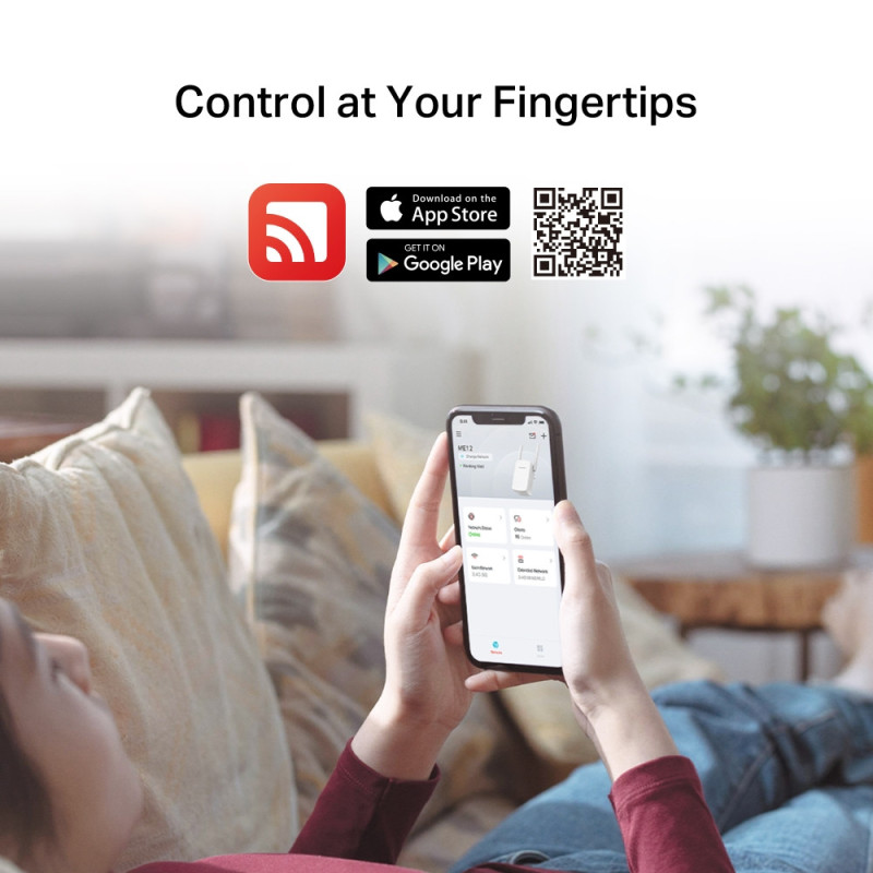 Wi-Fi удължител Mercusys ME12, 300 Mbps 2.4 GHz IEEE 802.11b/g/n - 6