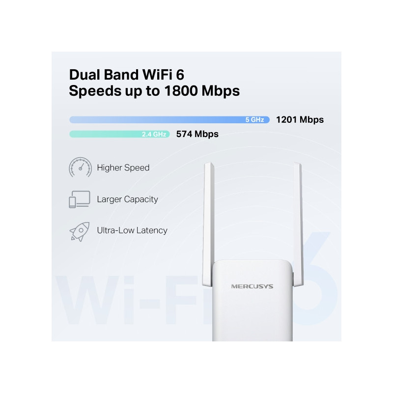 Удължител на обхват Mercusys ME70X AC1800 - 3