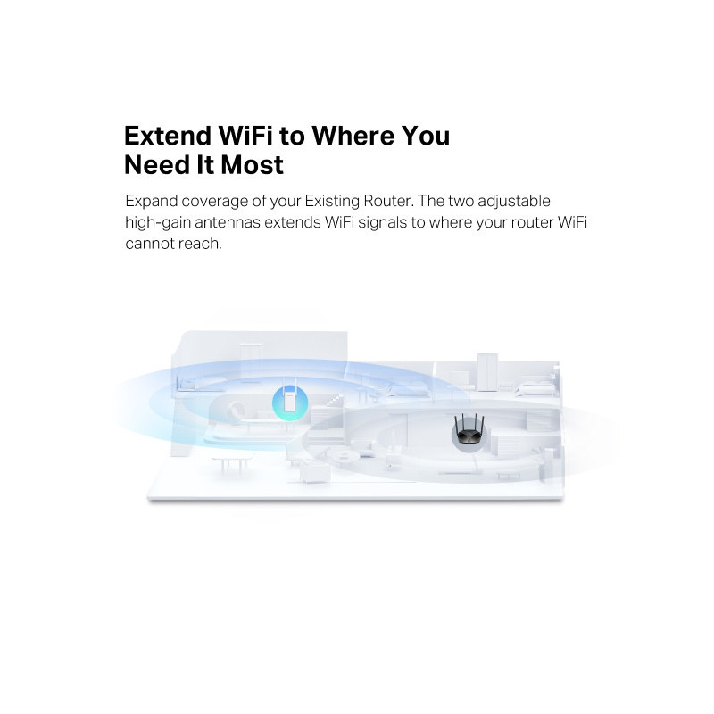 Удължител на обхват Mercusys ME70X AC1800 - 4