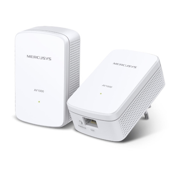 Powerline адаптер MERCUSYS MP500 KIT, AV1000, 300m обхват - 1