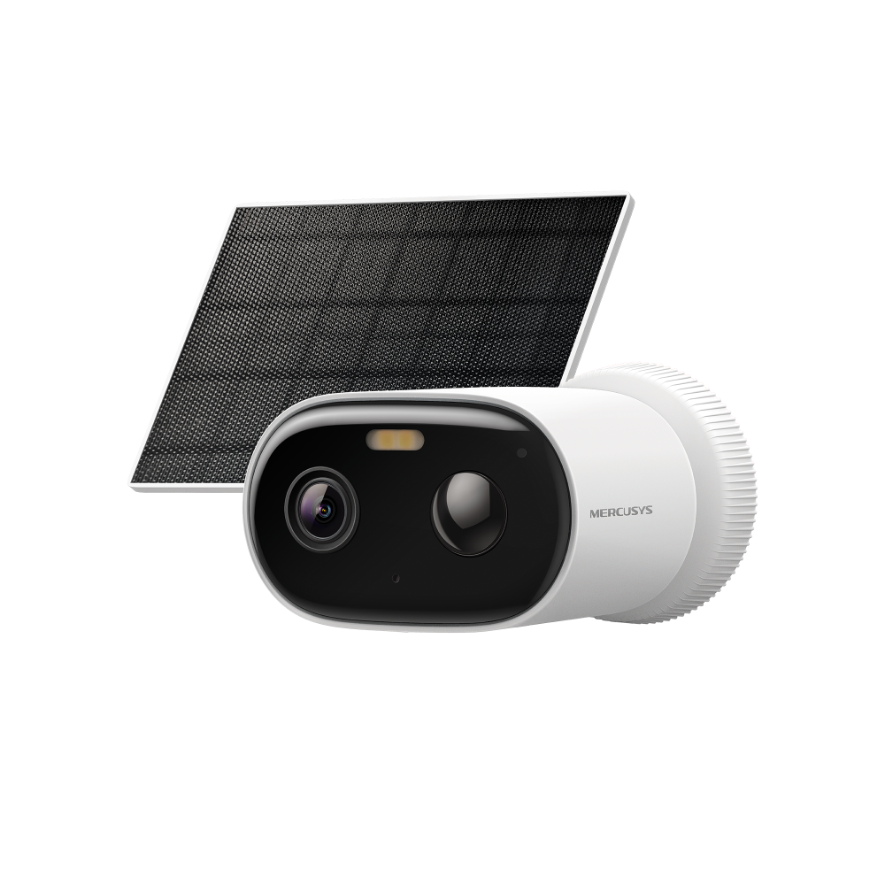 Охранителна камера Mercusys MC410 KIT, 3MP, Full-Color Night Vision, IP65, соларно захранване - 1