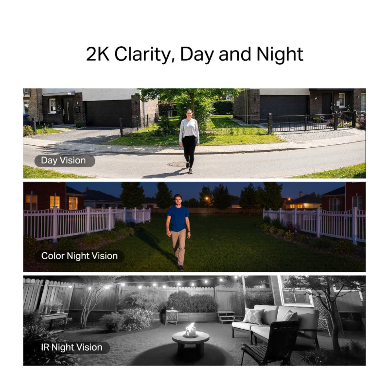 Охранителна камера Mercusys MC410 KIT, 3MP, Full-Color Night Vision, IP65, соларно захранване - 5