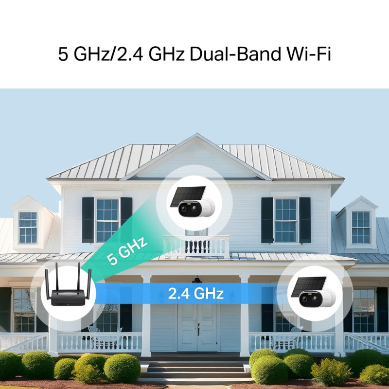 Охранителна камера Mercusys MC410 KIT, 3MP, Full-Color Night Vision, IP65, соларно захранване - 8