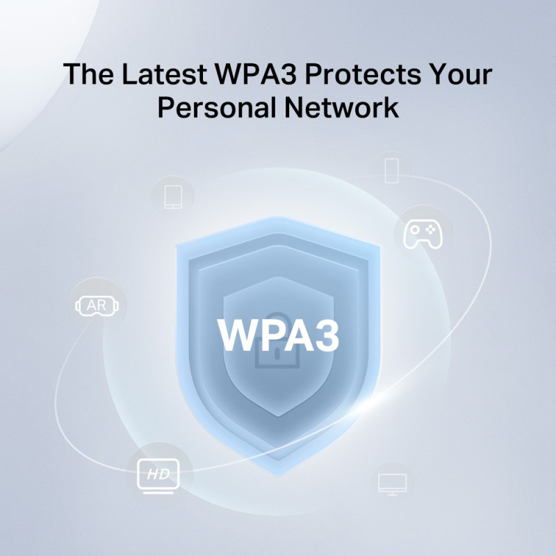 Wi-Fi рутер Mercusys MR47BE, 3-лентов Wi-Fi 7, 6× Fixed Omni-Directional Antennas, 3× 2.5 Gbps LAN портове - 3