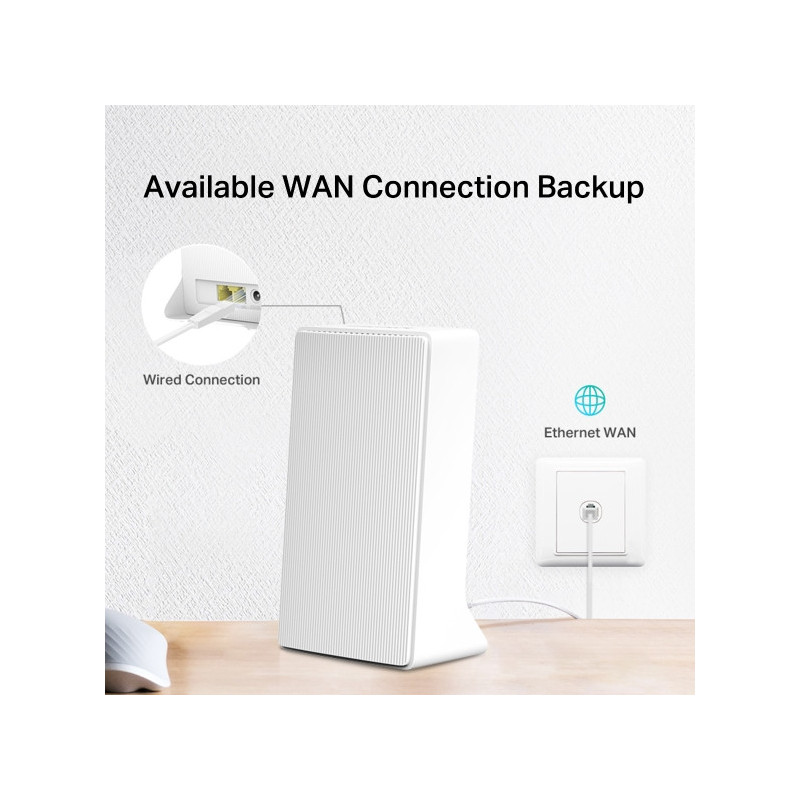 Безжичен рутер MERCUSYS MB230-4G, 4G+ Cat6 AC1200 Dual Band Gigabit - 8