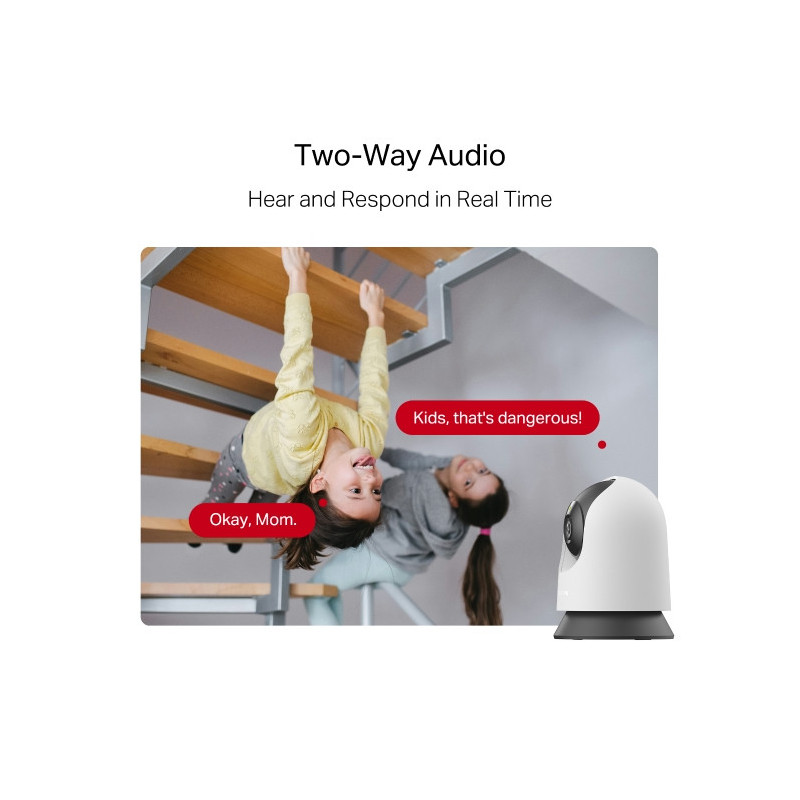 Домашна камера Wi-Fi Pan/Tilt Mercusys MC200, 1080p Full HD, вградена памет до 512GB -  - 5