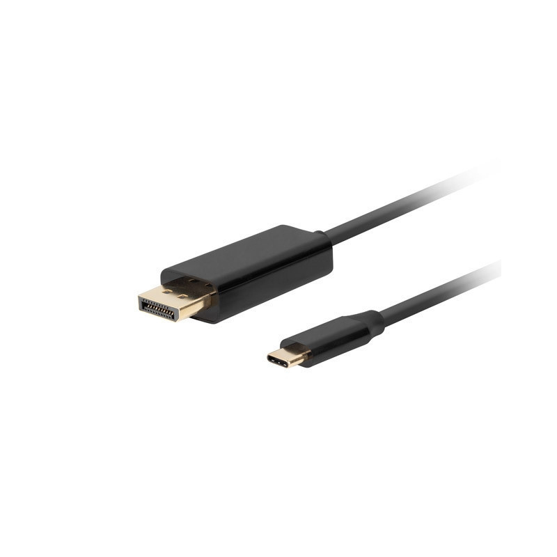 Кабел Lanberg USB-C към DisplayPort, 1.8m 4K 60Hz - CA-CMDP-10CU-0018-BK - 1